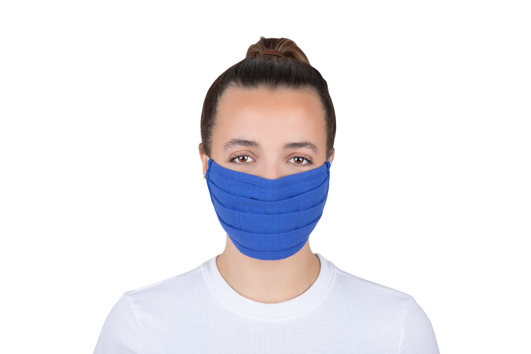 Royal blue cotton face covering 