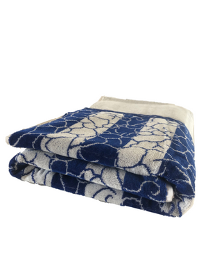 100% cotton beach towel blue neptune