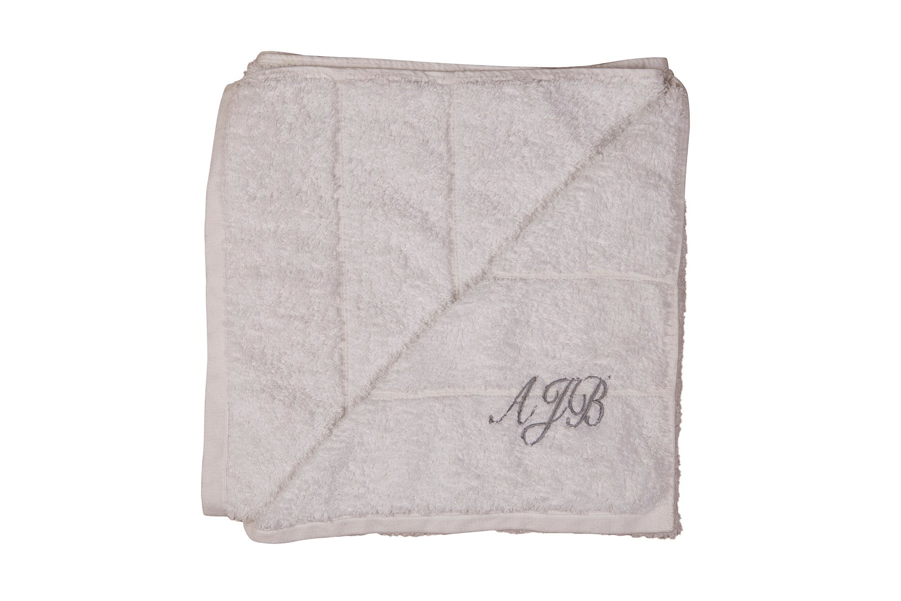 Personalised 100% cotton white bath towel 