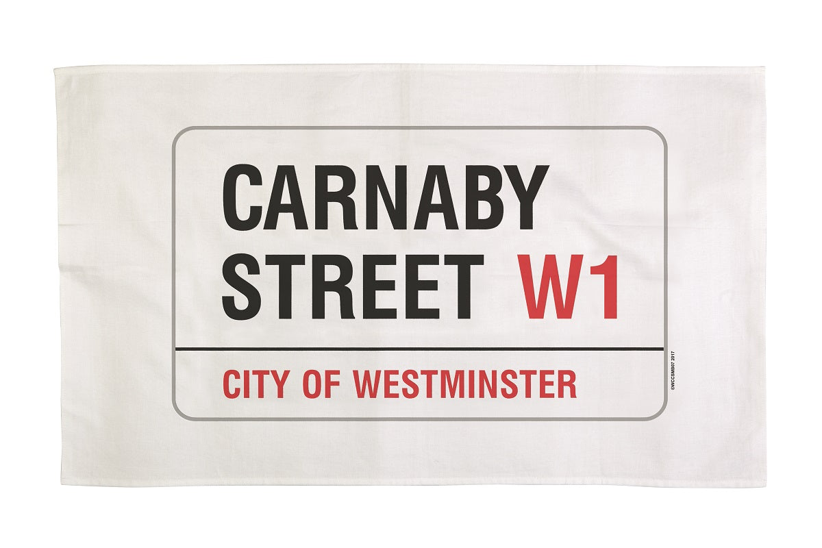 Cotton london carnaby street tea towel