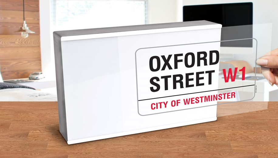Light Box Oxford Street London Street Sign