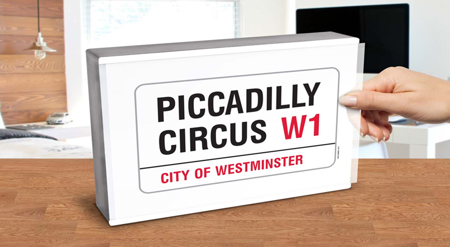 Light Box Piccadilly Circus London Street Sign