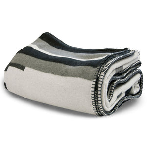 recycled cotton blanket throw grey