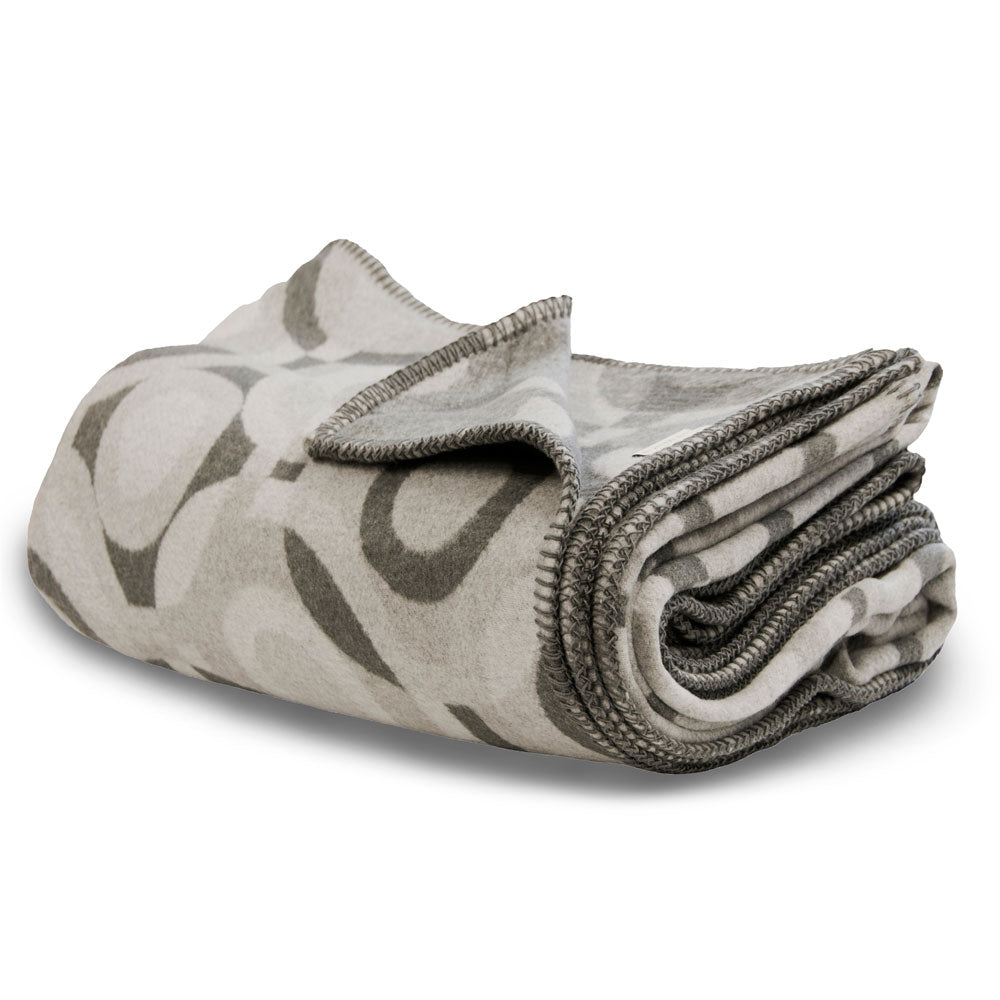 recycled cotton blanket throw grey